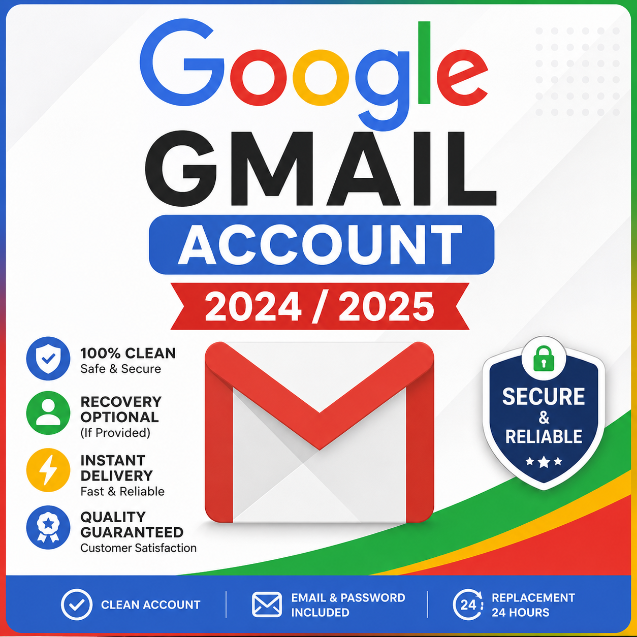 Google Gmail Account 2024/2025 with 2FA